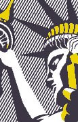 Logo della Sezione Americana (R.Lichtestein, I love liberty)