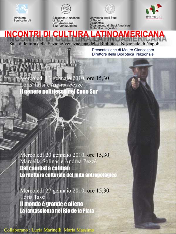 Locandina degli "Incontri di cultura latinoamericana"