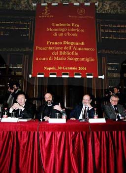 Mario Scognamiglio, Mauro Giancaspro, Umberto Eco, Franco Dioguardi